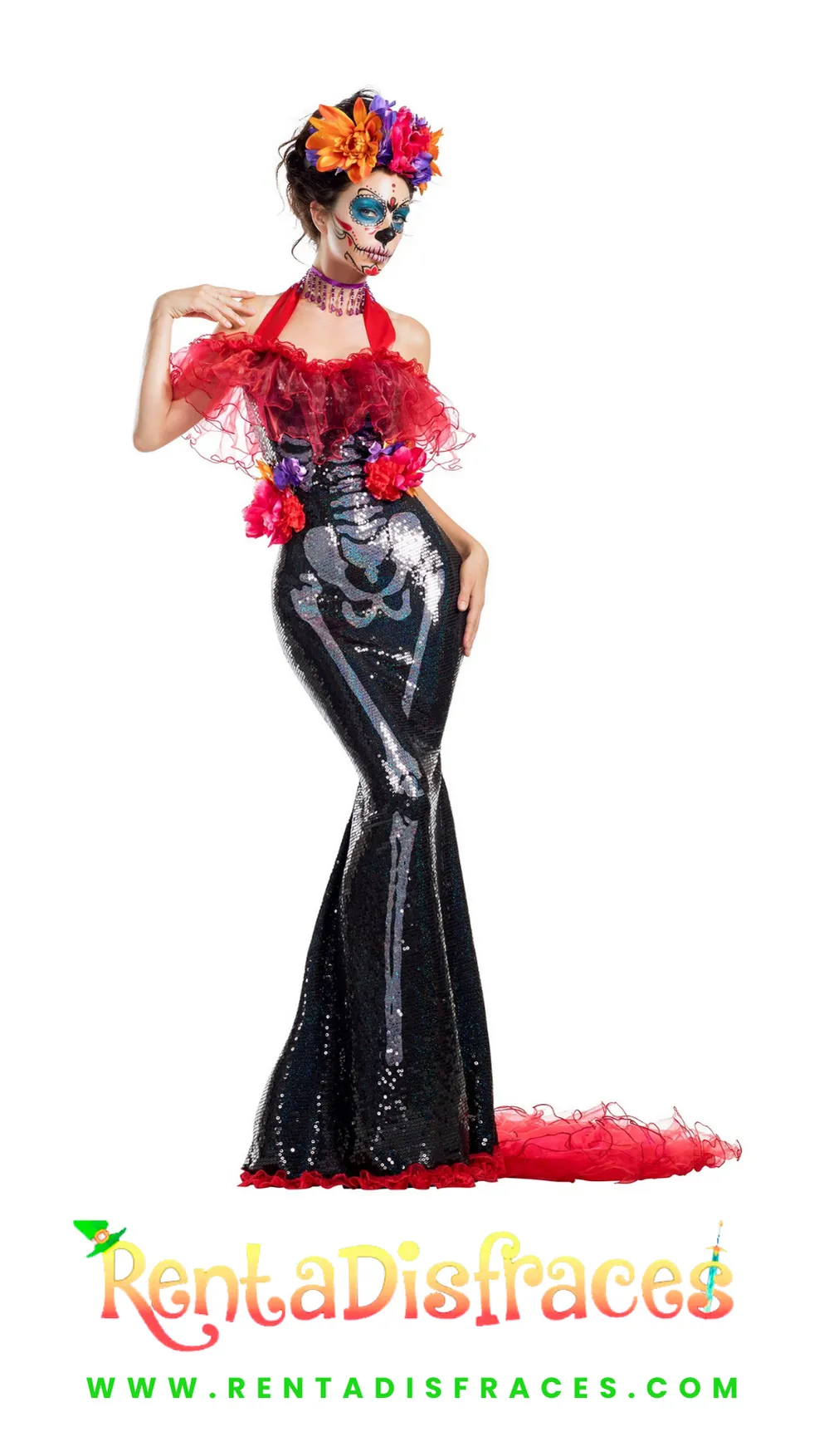 Disfraz de Catrina Glamorosa
