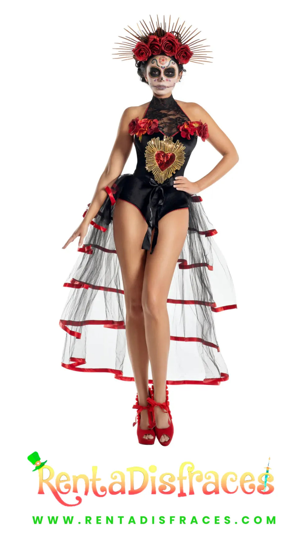 Disfraz de Catrina – Corazón de la Muerte