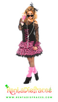 Disfraz Chica rosa 80´s