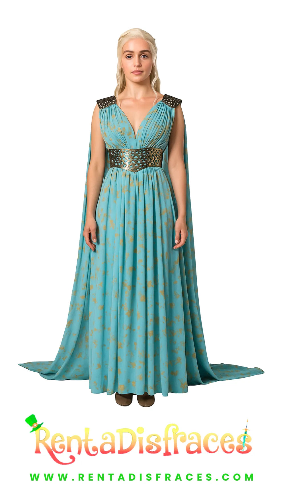 246.- Disfraz de Daenerys Targaryen mod aqua
