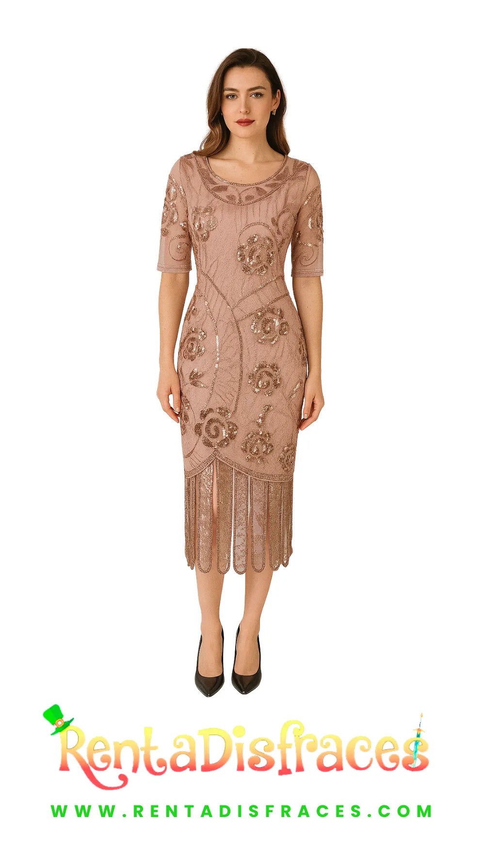 Disfraz Gatsby pink