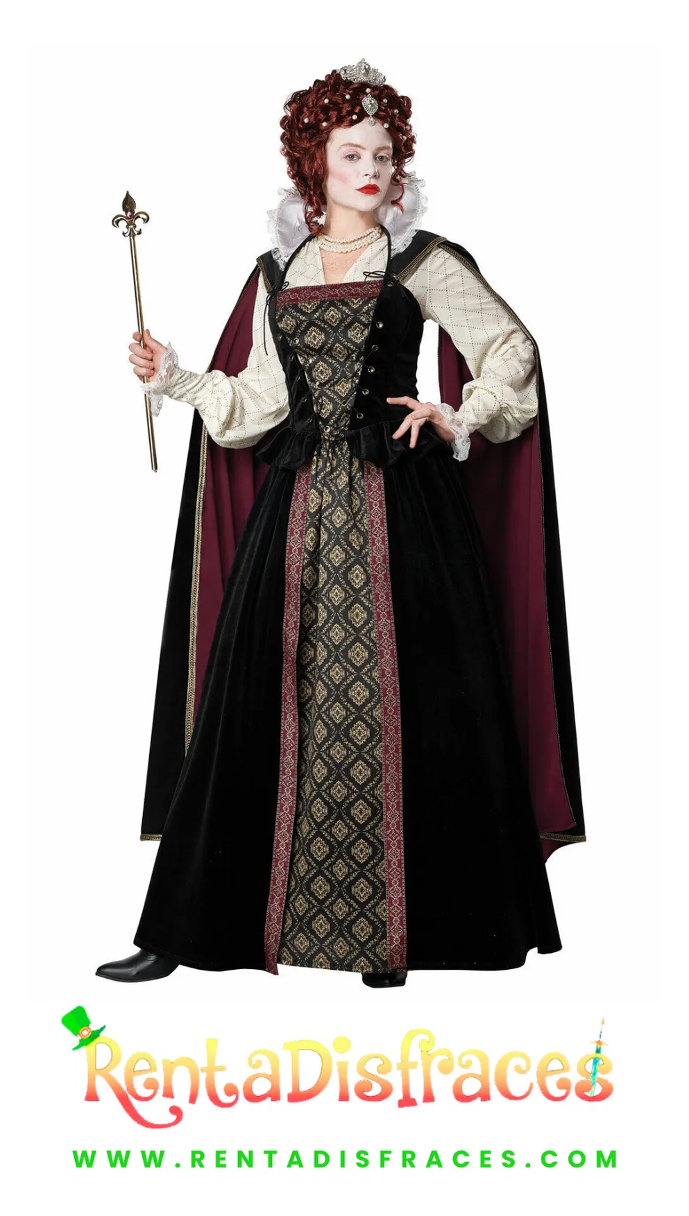 214.- Disfraz de Isabel de Inglaterra