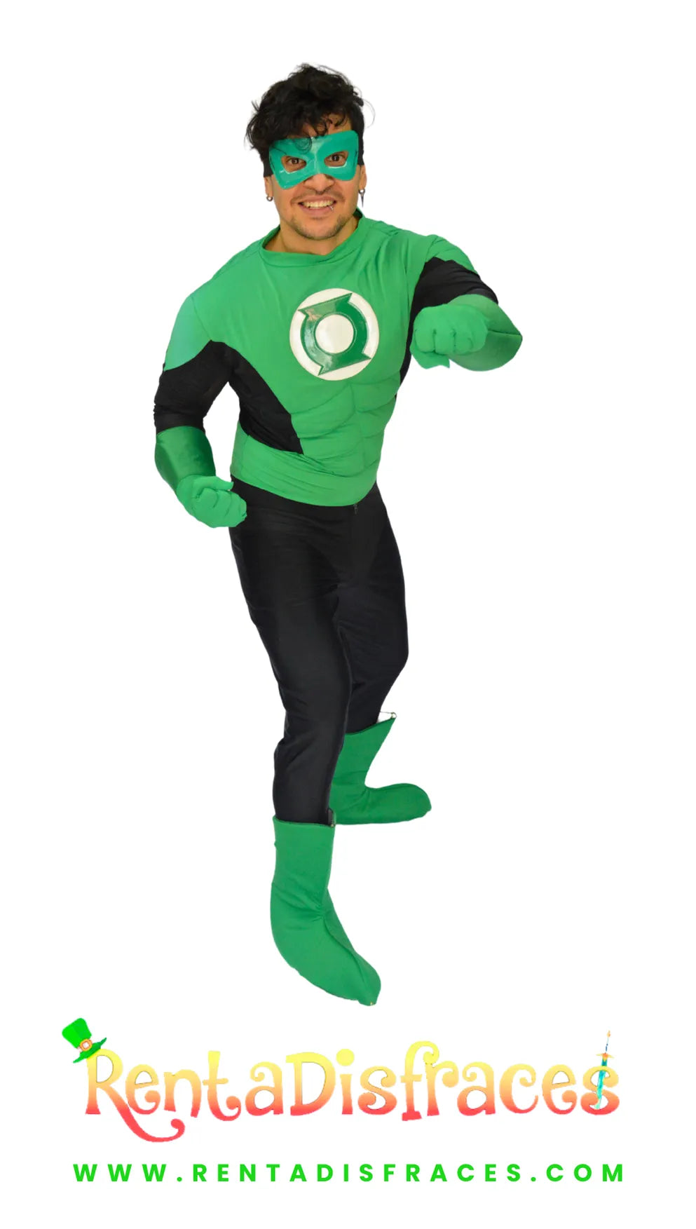 057.- Disfraz de Linterna Verde caballero licra