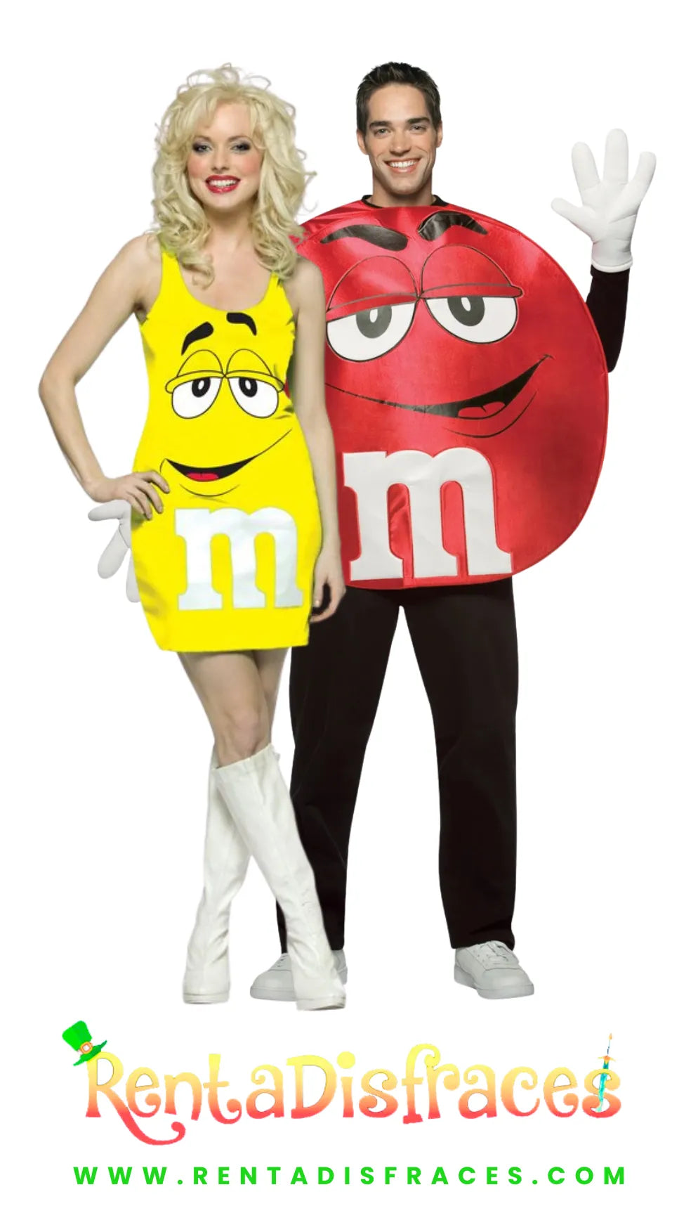 Disfraz de Pareja M&M ($600 por los 2)