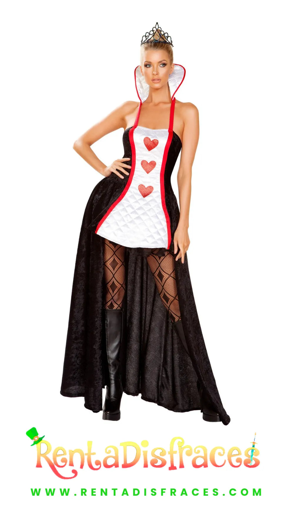 382.- Disfraz de Reina de Corazones Rojos