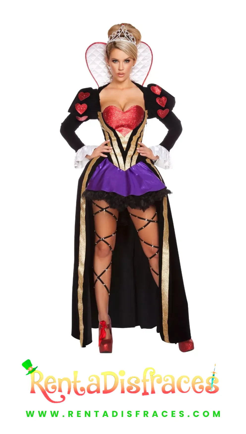 387.- Disfraz de Reina roja de lujo