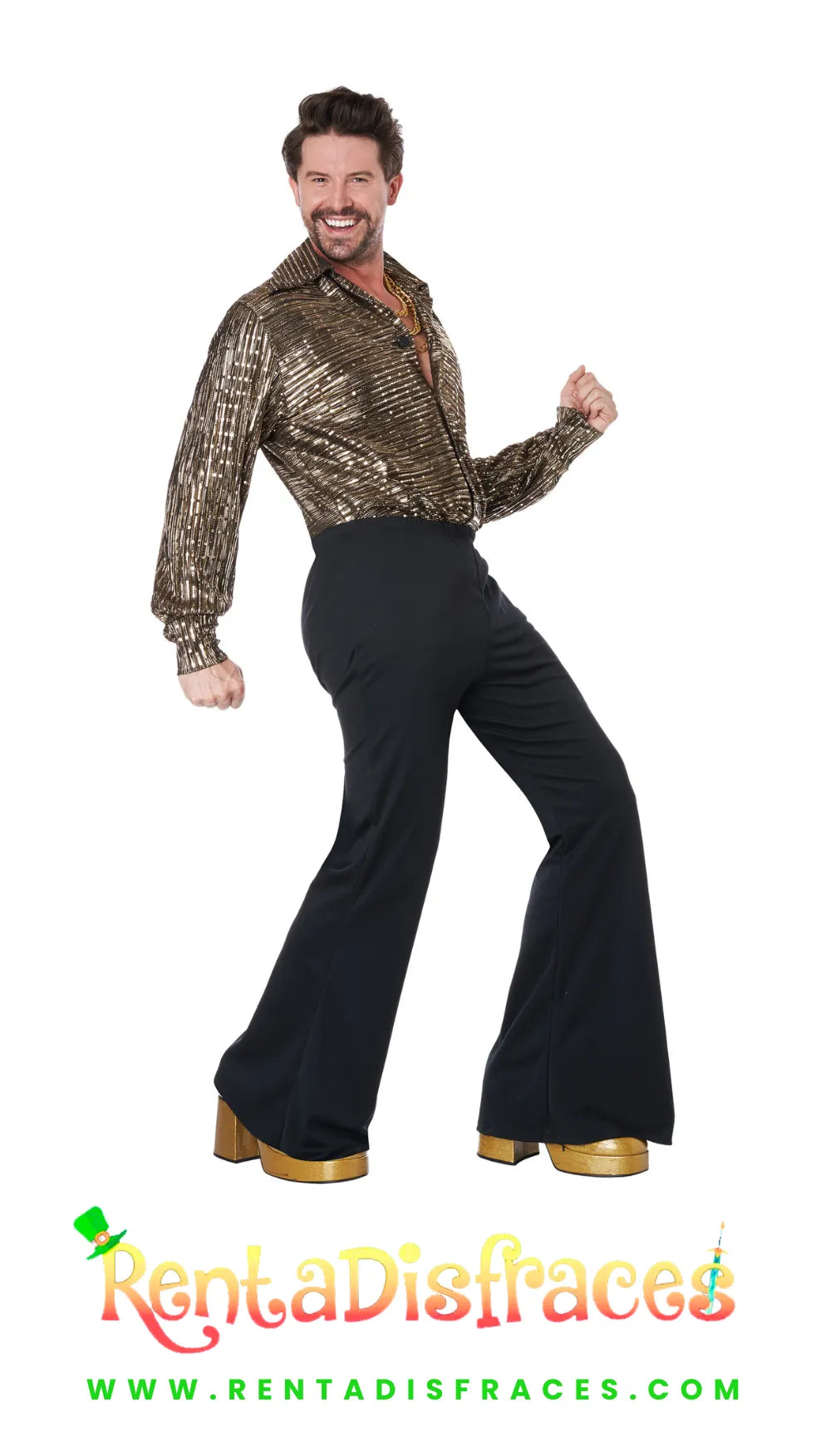 Traje Gold Disco
