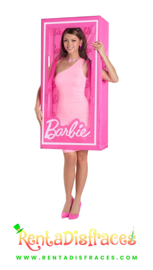 Caja de Barbie, Disfraz de Barbie, Disfraces de caricaturas, Renta de disfraces