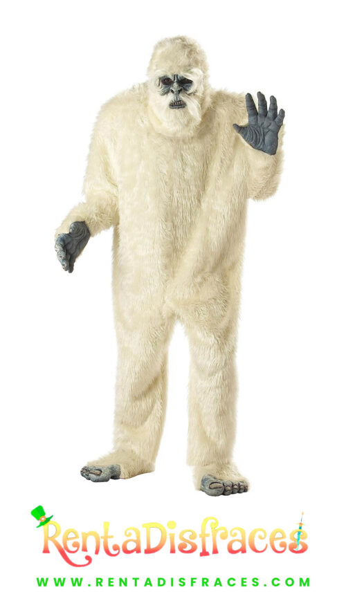 Disfraz de Abominable Hombre de las Nieves, Botarga de Abominable Hombre de las Nieves, Renta de disfraces