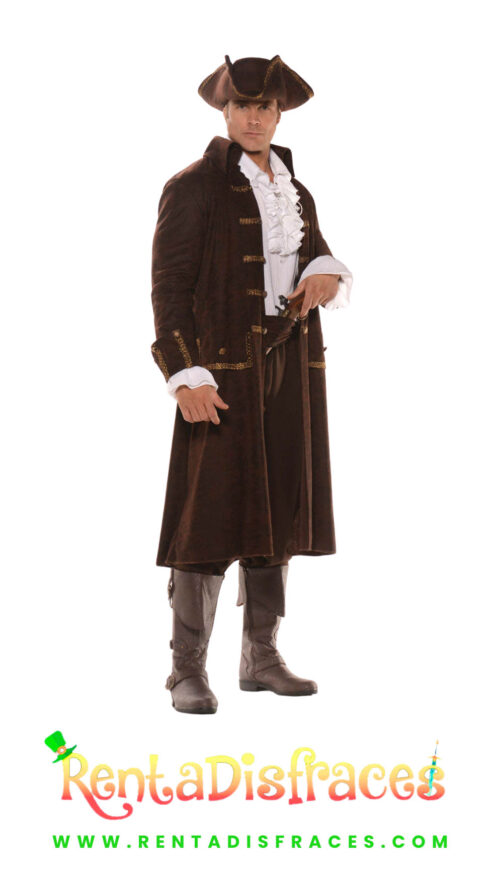 Disfraz de Capitán Morgan, Disfraces de piratas, Renta de disfraces