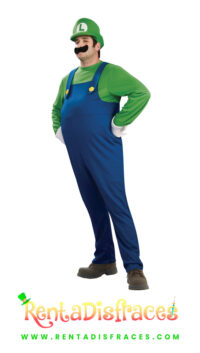 Disfraz de Luigi, Disfraces de Mario Bros, Disfraces de videojuegos, Renta de disfraces
