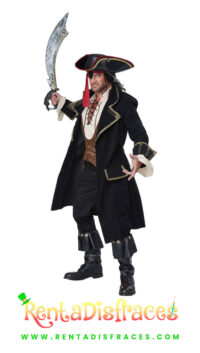 Disfraz de Pirata Black Sam, Disfraces de piratas, Renta de disfraces