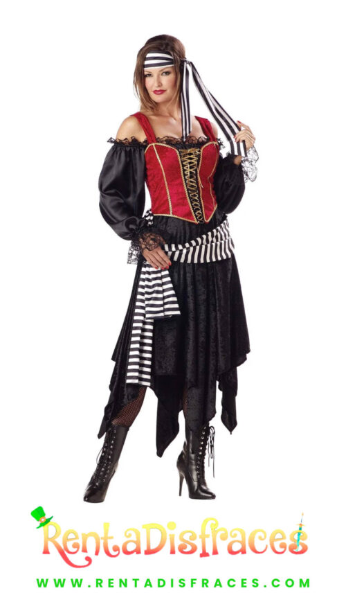 Disfraz de Pirata de Colección, Disfraz de pirata sexy, Disfraces de piratas, Renta de disfraces