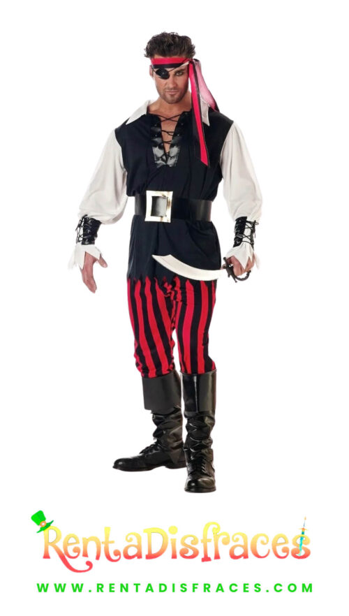 Disfraz de Pirata del Tesoro, Disfraces de piratas, Renta de disfraces