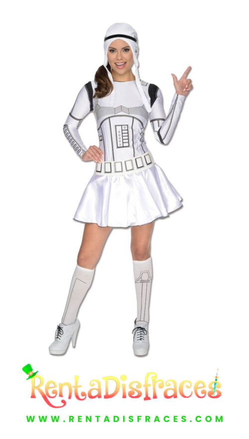 Disfraz de Stormtrooper sexy, Disfraces de la Guerra de las Galaxias, Disfraces de Star Wars, Renta de disfraces