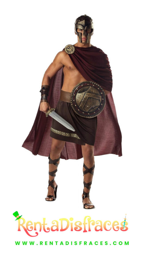 Disfraz de guerrero espartano, Disfraces de Reyes y reinas, Renta de disfraces