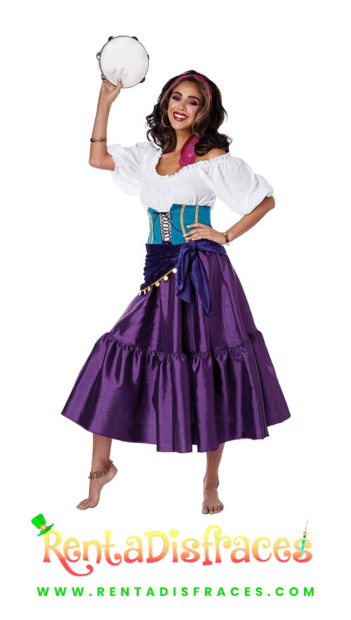 Disfraz de Esmeralda, Disfraces de Disney, Renta de disfraces
