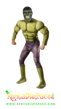 Disfraz de Hulk, Disfraces Superhéroes y villanos, Renta de disfraces