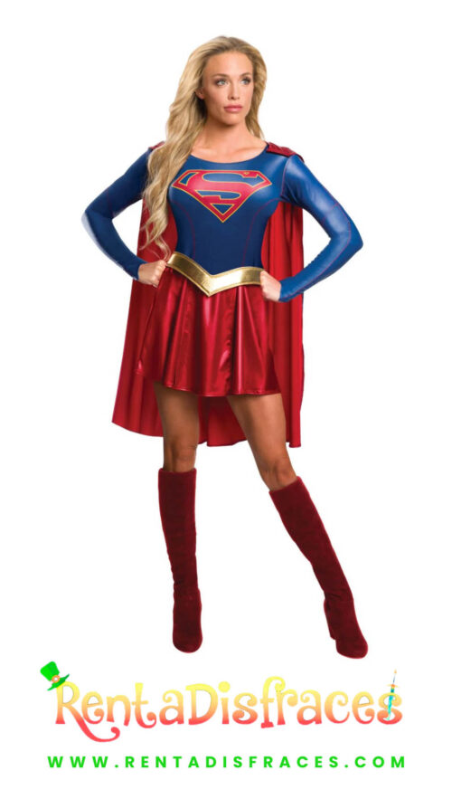 Disfraz de Supergirl, Disfraces Superhéroes y villanos, Renta de disfraces
