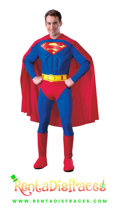 Disfraz de Superman, Disfraces Superhéroes y villanos, Renta de disfraces