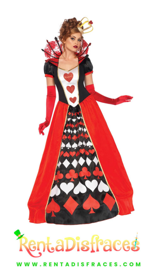 Disfraz de la Reina de Corazones, Disfraces de Disney, Renta de disfraces