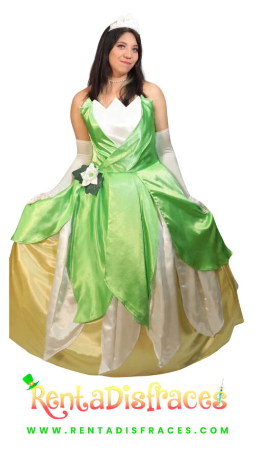 Disfraz de Tiana - Disney - RentaDisfraces