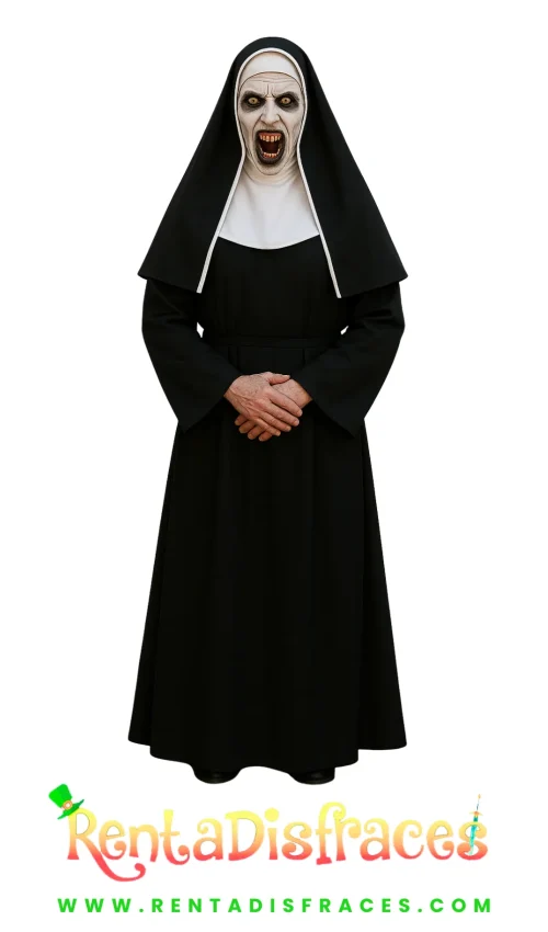 Monja del terror con máscara